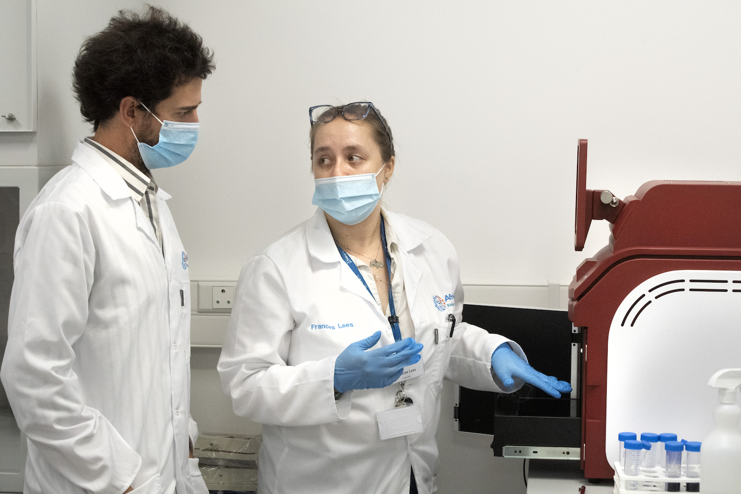 <p>Training in the Lab</p>
